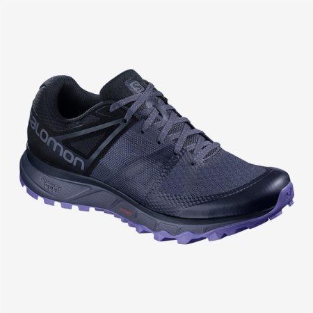 Salomon TRAILSTER W Womens Hiking Shoes Purple UK OIUL